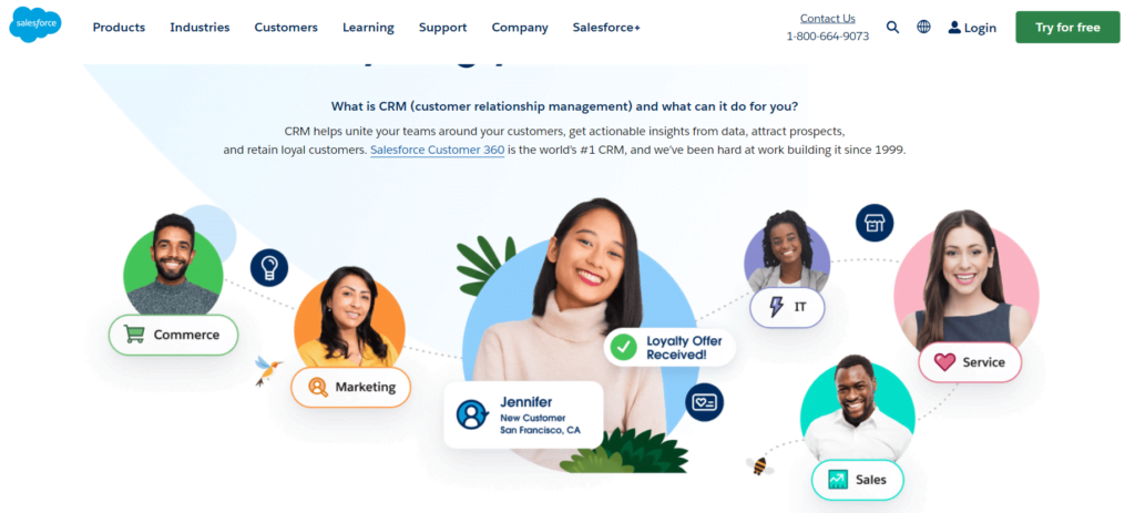 Customer Relationship Management tool Salesforce