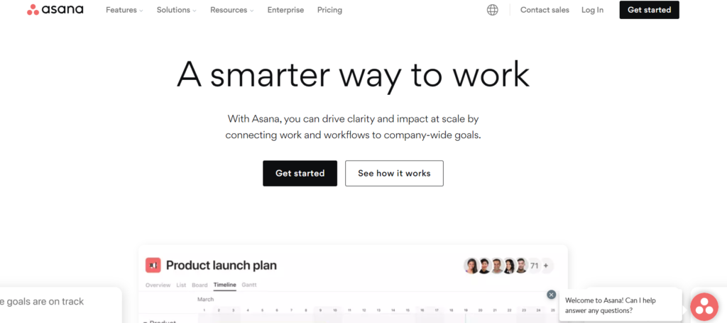 Project Management tool Asana
